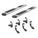 ARIES 4444033 6in. x 75in. Polished Stainless Oval Side Bars; Select Toyota Tundra - Truck Part Superstore