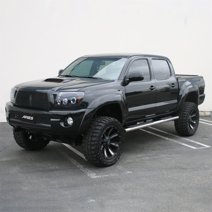 ARIES 4444037 6in. x 75in. Polished Stainless Oval Side Bars; Select Toyota Tacoma - Truck Part Superstore