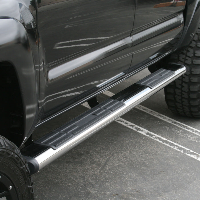 ARIES 4444037 6in. x 75in. Polished Stainless Oval Side Bars; Select Toyota Tacoma - Truck Part Superstore
