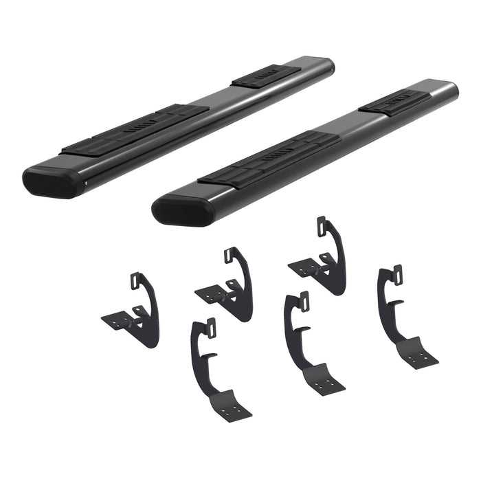 ARIES 4445014 ARIES 4445014 6 x 75-Inch Oval Black Aluminum Nerf Bars; Select Dodge Ram 1500 - Truck Part Superstore