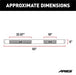 ARIES 4445025 6in. x 85in. Black Aluminum Oval Side Bars; Select Ford F-250; F-350; F-450; F-5 - Truck Part Superstore