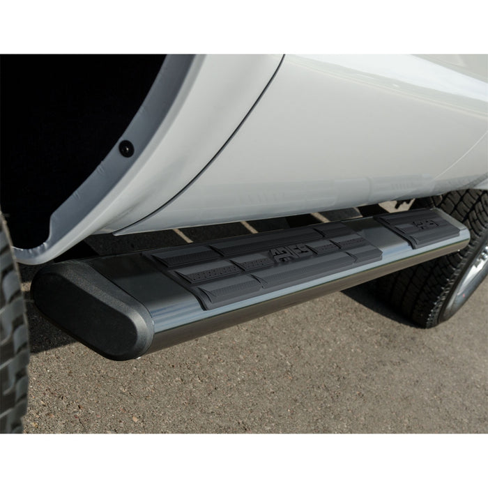ARIES 4445027 6in. x 91in. Black Aluminum Oval Side Bars; Select Ford F-Series - Truck Part Superstore
