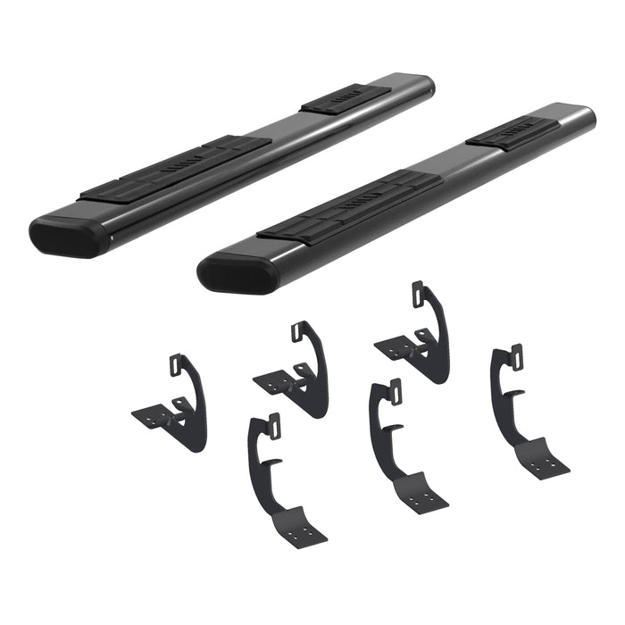 ARIES 4445033 ARIES 4445033 6 x 75-Inch Oval Black Aluminum Nerf Bars; Select Toyota Tundra - Truck Part Superstore