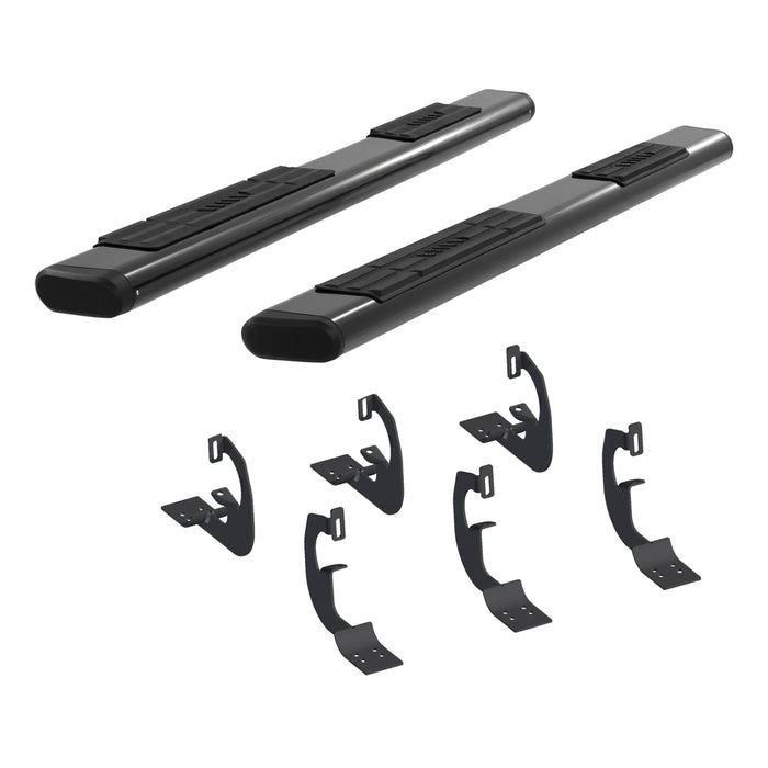 ARIES 4445038 ARIES 4445038 6 x 85-Inch Oval Black Aluminum Nerf Bars; Select Toyota Tacoma - Truck Part Superstore