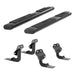 ARIES 4445042 6in. x 75in. Black Aluminum Oval Side Bars; Select Ford F-Series - Truck Part Superstore