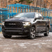 ARIES 4445047 6in. x 91in. Black Aluminum Oval Side Bars; Select Ram 1500 Crew Cab - Truck Part Superstore