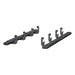 ARIES 4445049 6in. x 91in. Black Aluminum Oval Side Bars; Select Chevrolet Silverado; GMC Sier - Truck Part Superstore