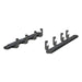 ARIES 4445049 6in. x 91in. Black Aluminum Oval Side Bars; Select Chevrolet Silverado; GMC Sier - Truck Part Superstore