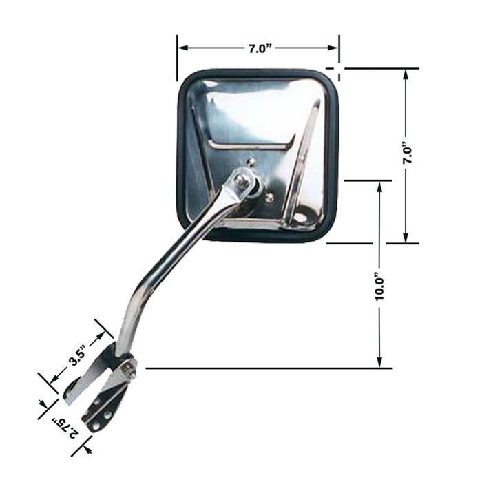 Cipa USA 44550 OE Replacement Mirror - Truck Part Superstore