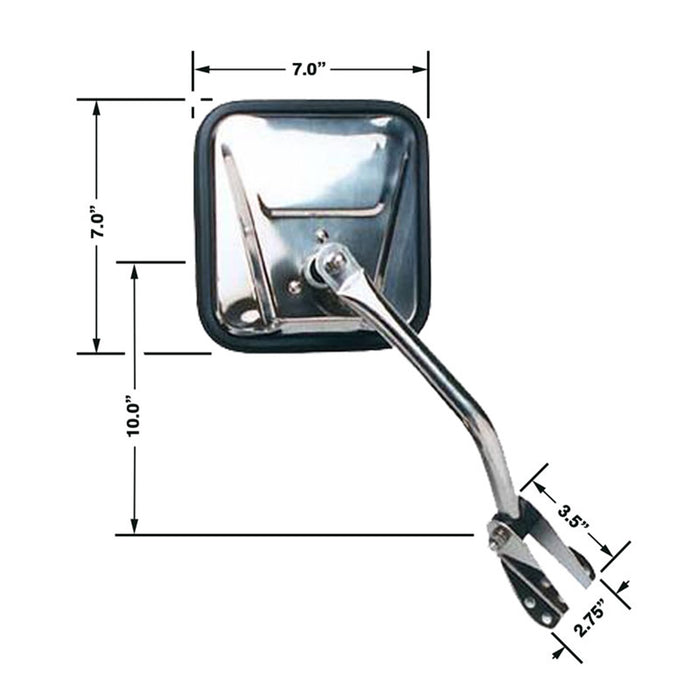 Cipa USA 44551 OE Replacement Mirror - Truck Part Superstore