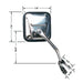 Cipa USA 44551 OE Replacement Mirror - Truck Part Superstore