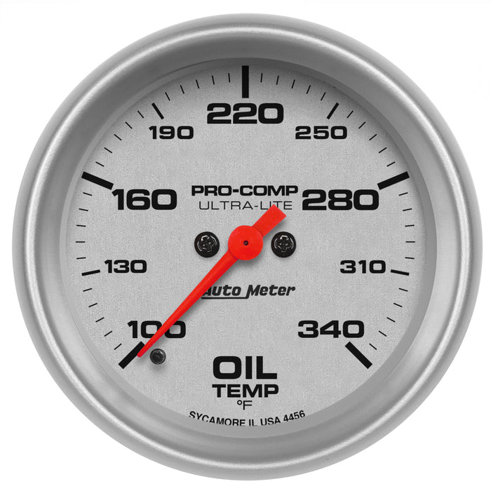 AutoMeter 4456 GAUGE; OIL TEMP; 2 5/8in.; 140-340deg.F; DIGITAL STEPPER MOTOR; ULTRA-LITE - Truck Part Superstore