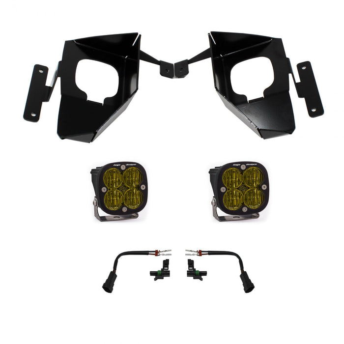 Baja Designs 447535 Silverado 1500 Fog Pocket Kit 16-18 Squadron SAE Amber Baja Designs - Truck Part Superstore