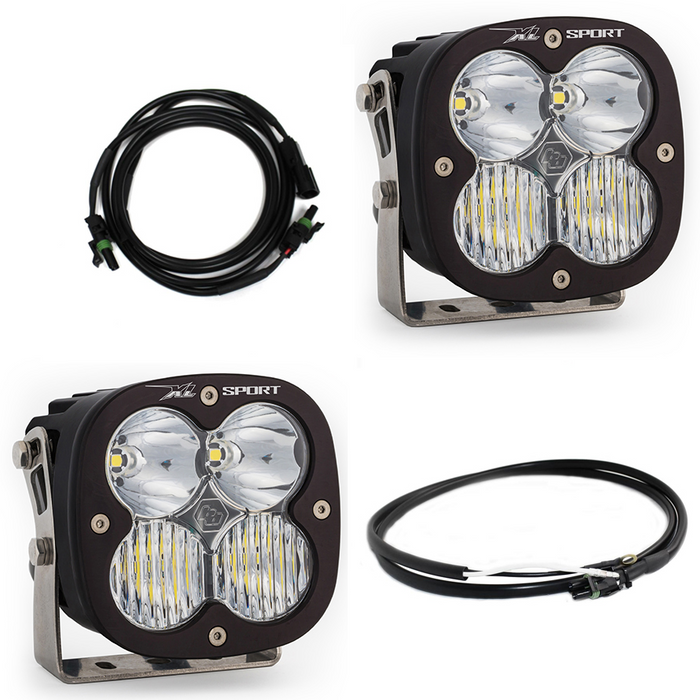 Baja Designs 447667UP Jeep JL/JT Rubicon Steel Bumper LED Light Kit XL Sport w/Upfitter Baja Designs - Truck Part Superstore