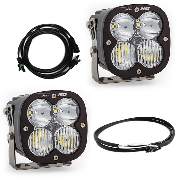 Baja Designs 447669UP Jeep JL/JT Rubicon Steel Bumper LED Light Kit XL 80 w/Upfitter Baja Designs - Truck Part Superstore
