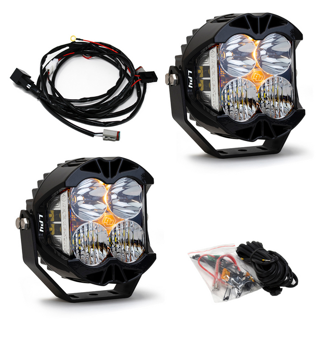 Baja Designs 447672UP Jeep JL/JT Rubicon Steel Bumper LED Light Kit LP4 w/Upfitter Baja Designs - Truck Part Superstore