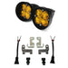 Baja Designs 447677 12 - 2021 Rav4 Fog Pocket Kit Squadron Sport Amber Wide Cornering Baja Designs - Truck Part Superstore