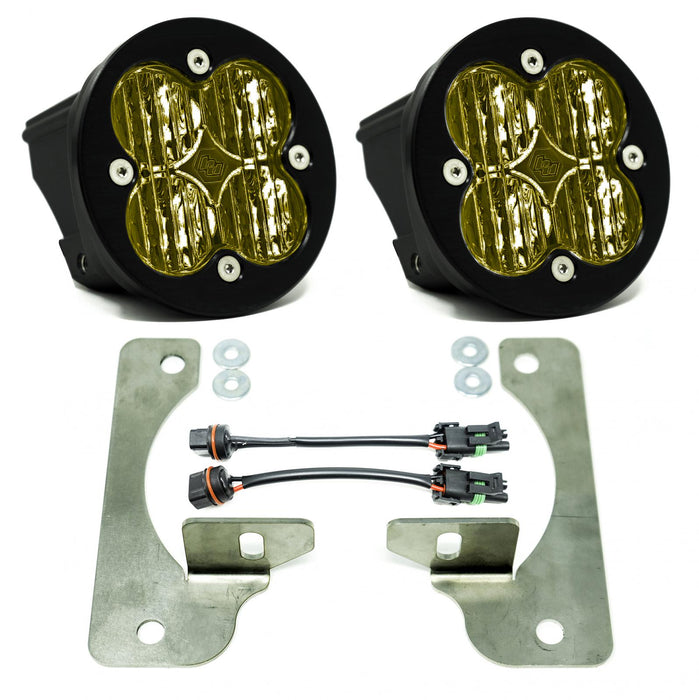 Baja Designs 447723 Jeep JL Fog Light Squadron-R 18-Pres Wrangler JL Rubicon Fog Pocket Kit Amber Baja Designs Baja Designs - Truck Part Superstore