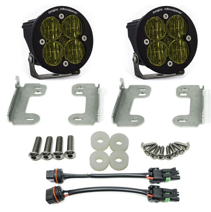 Baja Designs 447735 Jeep JL Fog Pocket Kit For 18-20 Wrangler JL Sahara Squadron Amber Lens SAE FPK Baja Designs - Truck Part Superstore