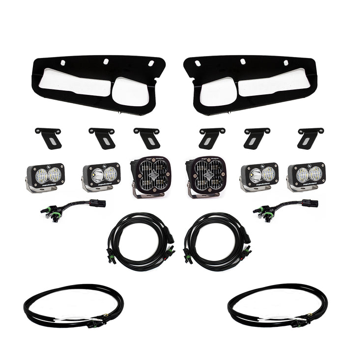 Baja Designs 447761UP Bronco Clear SAE Fog Pocket Kit 21-Up Ford Bronco w/Upfitter Baja Designs - Truck Part Superstore