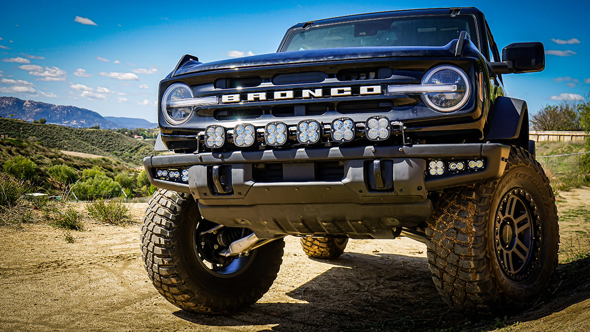 Baja Designs 447761UP Bronco Clear SAE Fog Pocket Kit 21-Up Ford Bronco w/Upfitter Baja Designs - Truck Part Superstore
