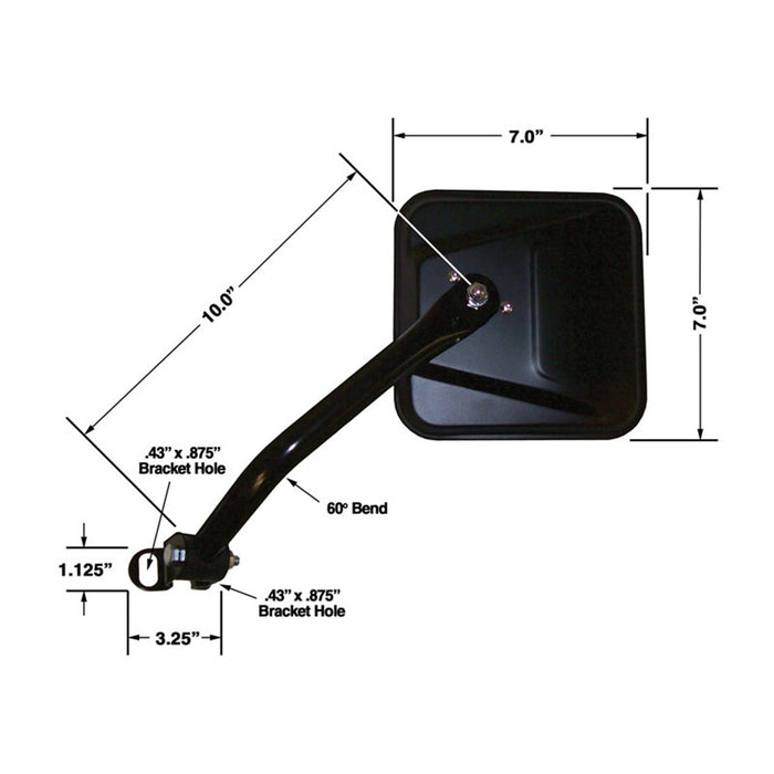 Cipa USA 44800 OE Replacement Mirror - Truck Part Superstore