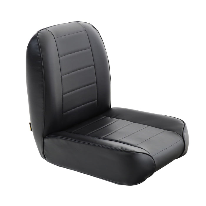 Smittybilt 44801 Front Seat 55-76 Jeep CJ Low Back Bucket Vinyl Black Smittybilt - Truck Part Superstore