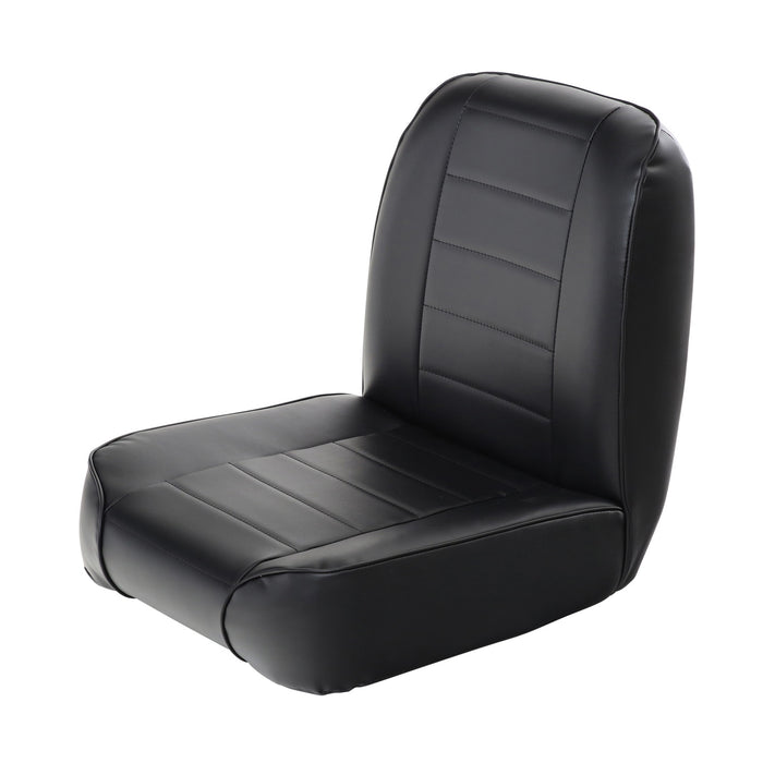 Smittybilt 44801 Front Seat 55-76 Jeep CJ Low Back Bucket Vinyl Black Smittybilt - Truck Part Superstore