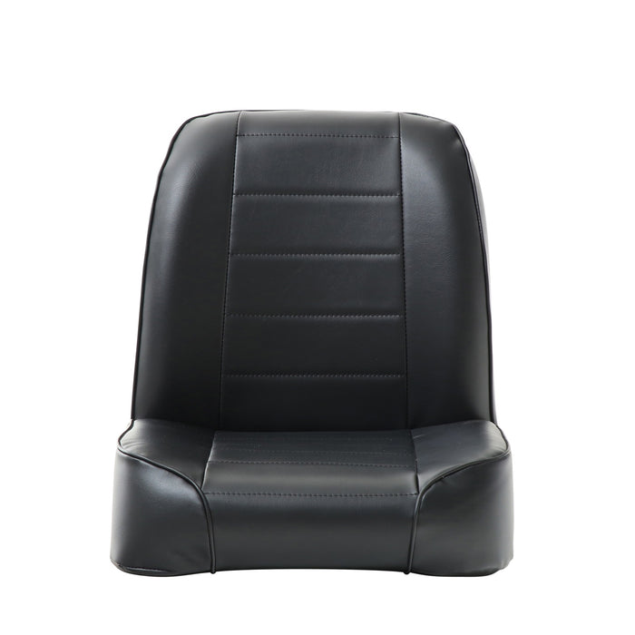 Smittybilt 44801 Front Seat 55-76 Jeep CJ Low Back Bucket Vinyl Black Smittybilt - Truck Part Superstore