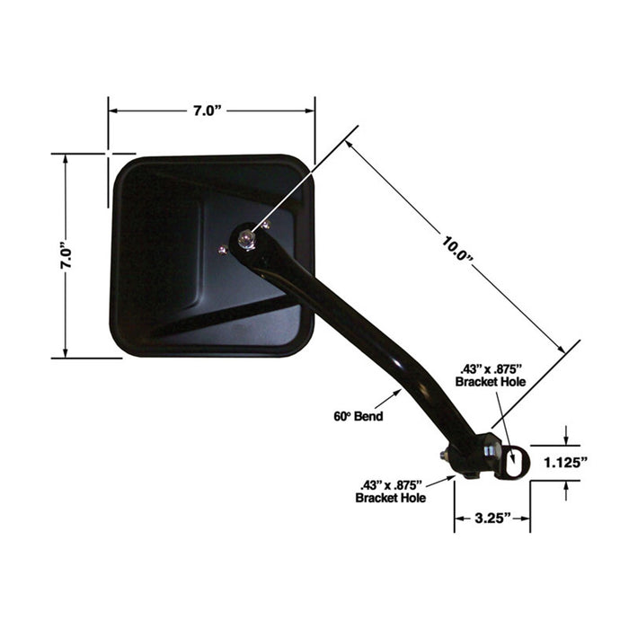 Cipa USA 44801 OE Replacement Mirror - Truck Part Superstore
