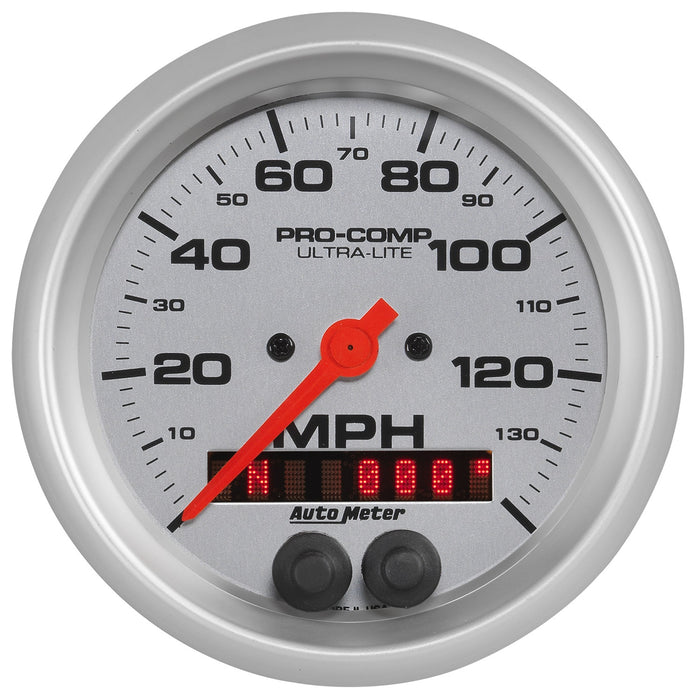 AutoMeter 4480 GAUGE; SPEEDOMETER; 3 3/8in.; 140MPH; GPS; ULTRA-LITE - Truck Part Superstore