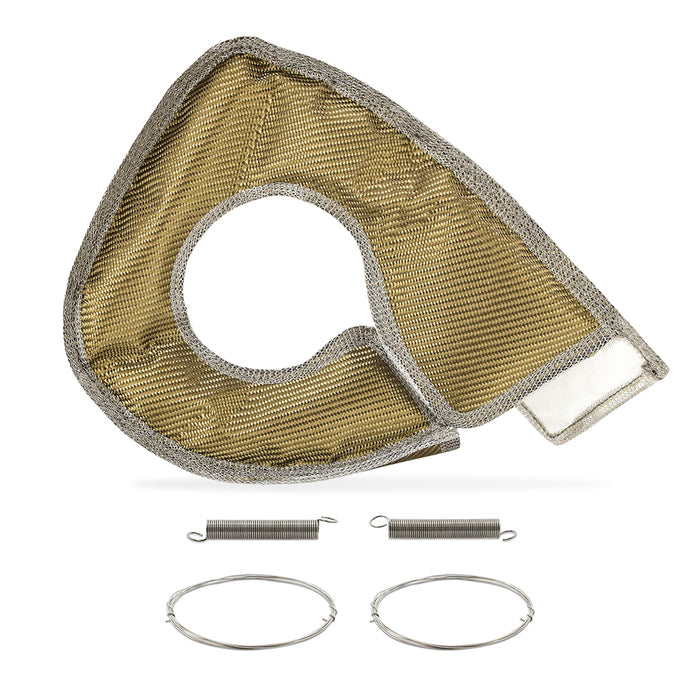 Mishimoto MMTB-F2D-03 Titanium Turbo Blanket, Fits 2003-2007 Ford 6.0L Powerstroke - Truck Part Superstore