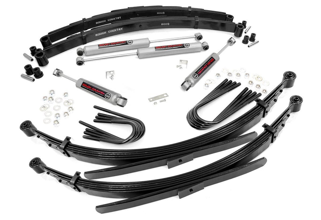 Rough Country 265-88-9230 2 Inch Suspension Lift System 56 Inch Rear Springs 88-91 C20/K20/C25/K25 Rough Country - Truck Part Superstore