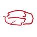 Mishimoto MMHOSE-VET-05ANCRD Silicone Ancillary Hose Kit, fits Chevrolet C6 Corvette/Z06 2005-2008 - Truck Part Superstore