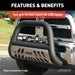 ARIES 45-2004 Big Horn 4in. Polished Stainless Bull Bar; Select Toyota Sequoia; Tundra - Truck Part Superstore