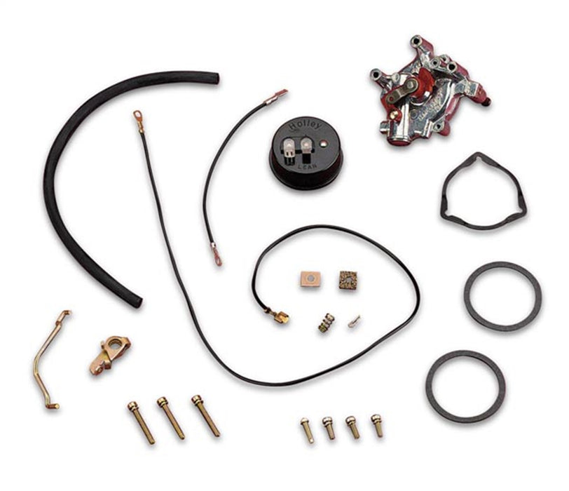 Holley 45-223S Electric Choke Conversion Kit; Shiny Finish; w/Internal Vacuum Source; - Truck Part Superstore