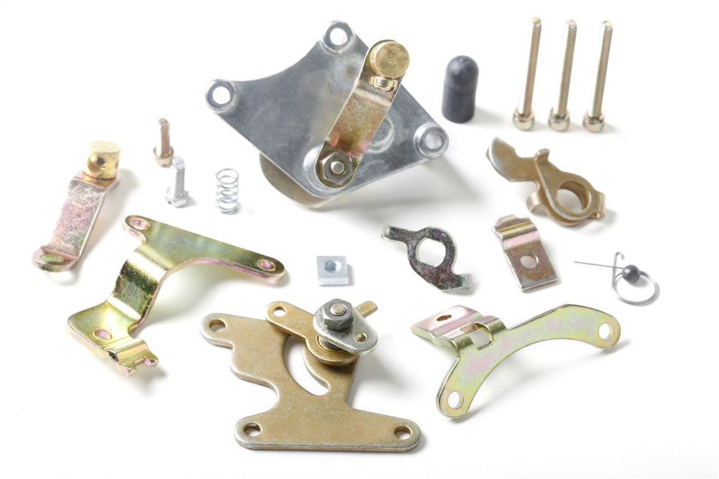 Holley 45-225S Manual Choke Conversion Kit; Incl. Mounting Hardware; Shiny Finish; - Truck Part Superstore