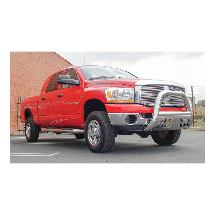 ARIES 45-4001 Big Horn 4in. Polished Stainless Bull Bar; Select Chevrolet; GMC - Truck Part Superstore