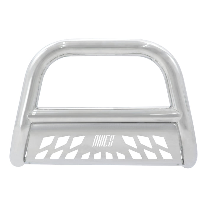 ARIES 45-4006 Big Horn 4in. Polished Stainless Bull Bar; Select Silverado; Sierra 2500; 3500 H - Truck Part Superstore