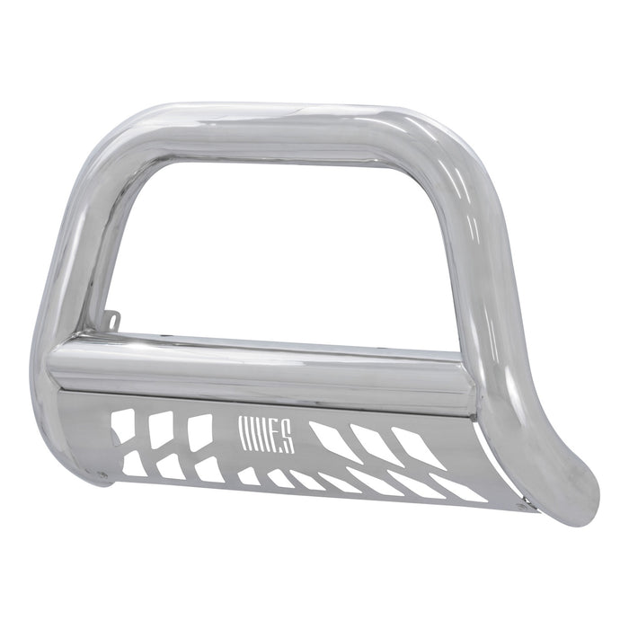 ARIES 45-4012 Big Horn 4in. Polished Stainless Bull Bar; Select Silverado; Sierra 1500 - Truck Part Superstore