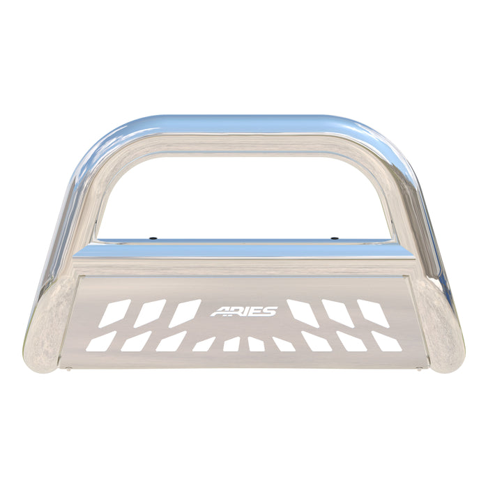 ARIES 45-5005 Big Horn 4in. Polished Stainless Bull Bar; Select Dodge; Ram 1500 - Truck Part Superstore