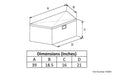 Owens Products 45004 Truck Tool Box Garrison Series Trailer Tongue Cargo / Deep 39 Inch / Diamond Tread Aluminum / Bright Polished / Owens Products - Truck Part Superstore