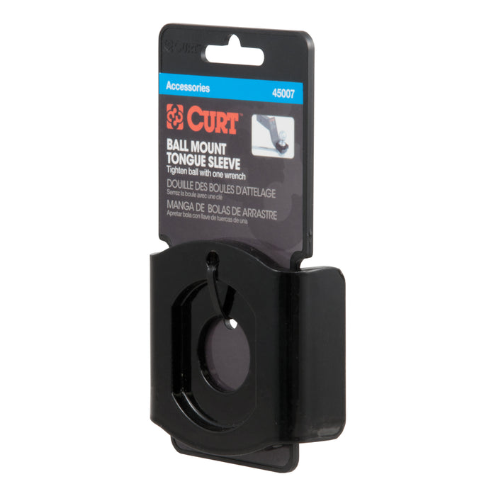 CURT 45007 Ball Mount Tongue Sleeve (2-1/2in. Tongue Sleeve; 1in. Ball Hole) - Truck Part Superstore
