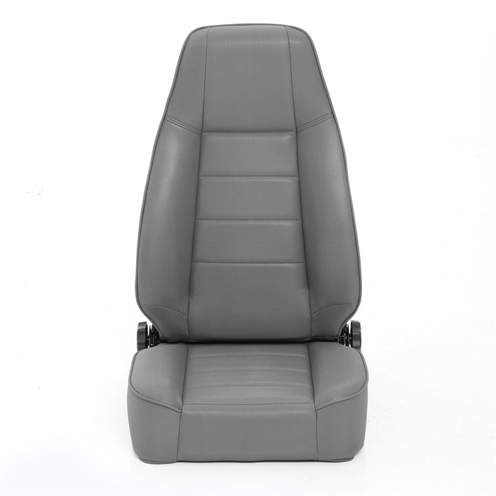 Smittybilt 45011 Front Seat Factory Style Replacement W/ Recliner 76-16 Wrangler CJ/YJ/TJ/LJ/JK Denim Gray Smittybilt - Truck Part Superstore