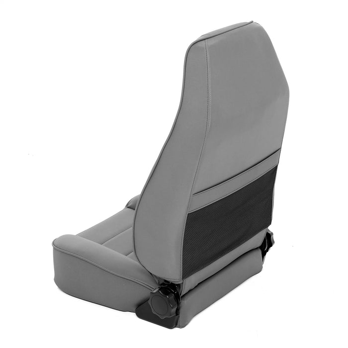 Smittybilt 45011 Front Seat Factory Style Replacement W/ Recliner 76-16 Wrangler CJ/YJ/TJ/LJ/JK Denim Gray Smittybilt - Truck Part Superstore