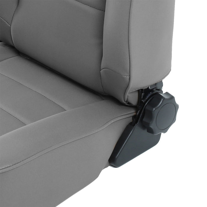 Smittybilt 45011 Front Seat Factory Style Replacement W/ Recliner 76-16 Wrangler CJ/YJ/TJ/LJ/JK Denim Gray Smittybilt - Truck Part Superstore