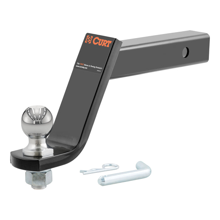 CURT 45064 Loaded Ball Mount with 2in. Ball (2in. Shank; 7;500 lbs.; 6in. Drop) - Truck Part Superstore