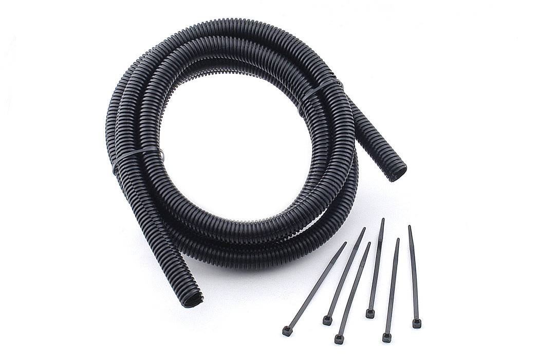 Mr Gasket 4510 Flex Wire Cover And Tie Kit; 1/2 in. x 6 ft.; Black; - Truck Part Superstore