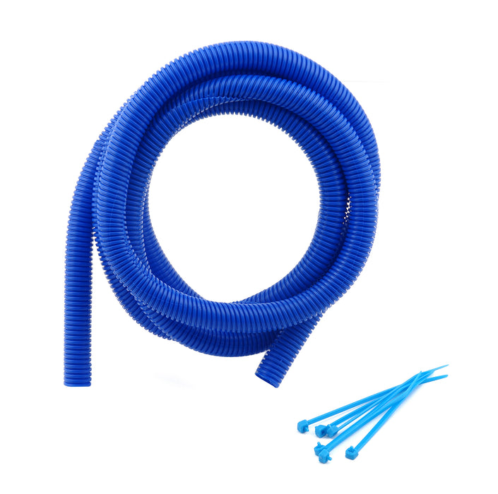 Mr Gasket 4512 Flex Wire Cover And Tie Kit; 1/2 in. x 6 ft.; Blue; - Truck Part Superstore