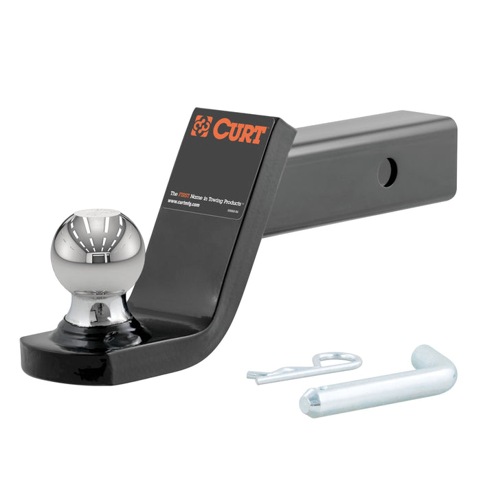 CURT 45154 Fusion Ball Mount with 2in. Ball (2in. Shank; 7;500 lbs.; 4in. Drop) - Truck Part Superstore